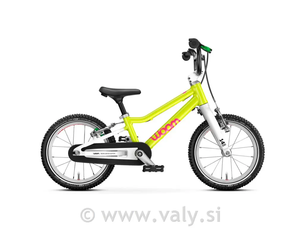 WOOM GO 2 otroško kolo neon lime LTD