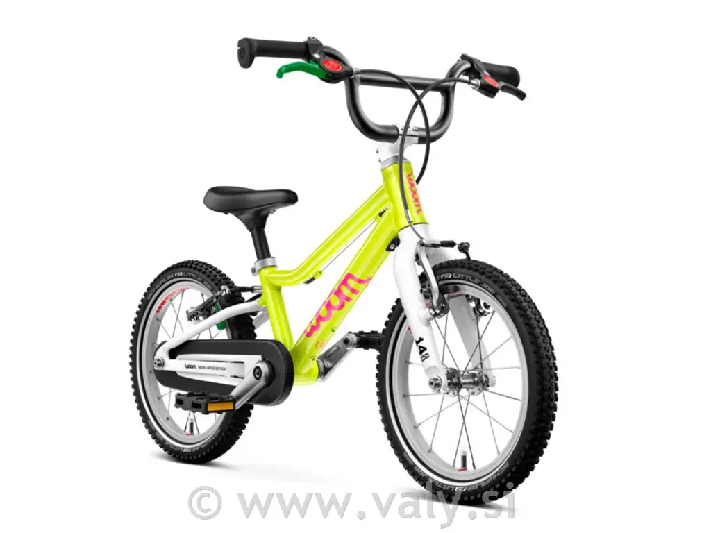 WOOM GO 2 otroško kolo neon lime LTD