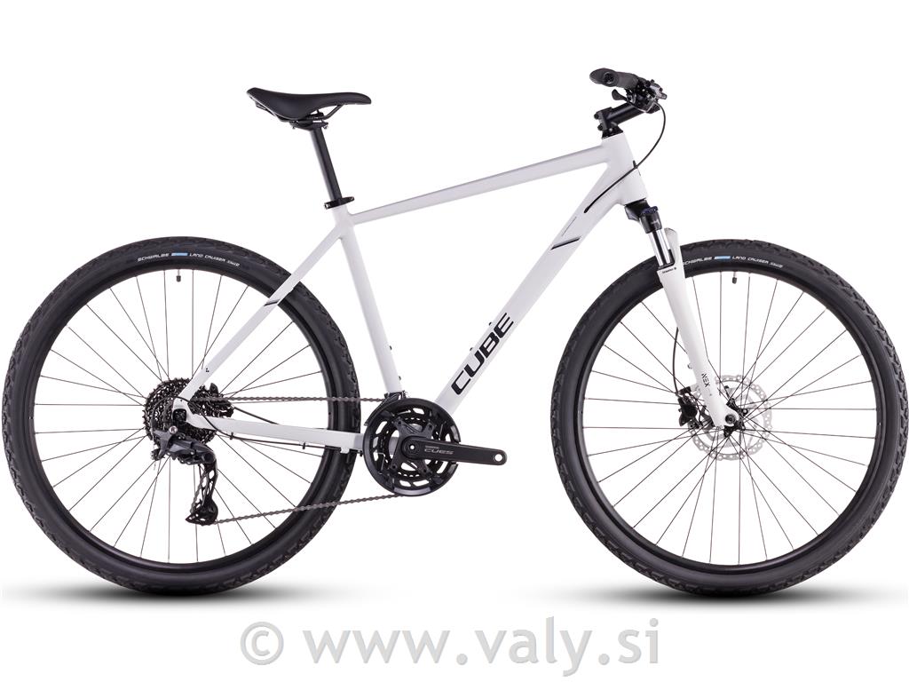 Cube treking kolo NATURE Pro bela - siva (cotton´n´grey)