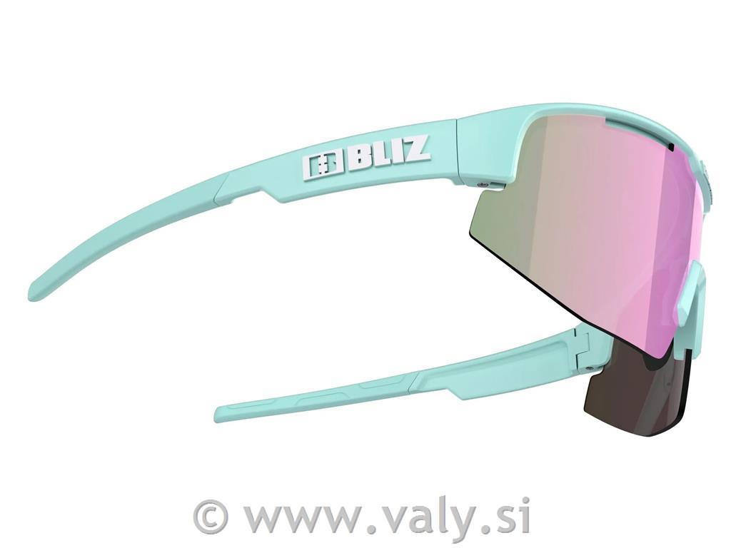Bliz očala Matrix Small pastelno modra, rjavo-roza steklo
