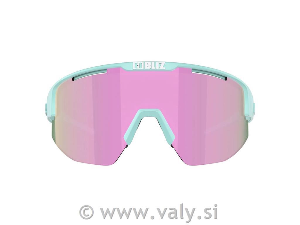 Bliz očala Matrix Small pastelno modra, rjavo-roza steklo