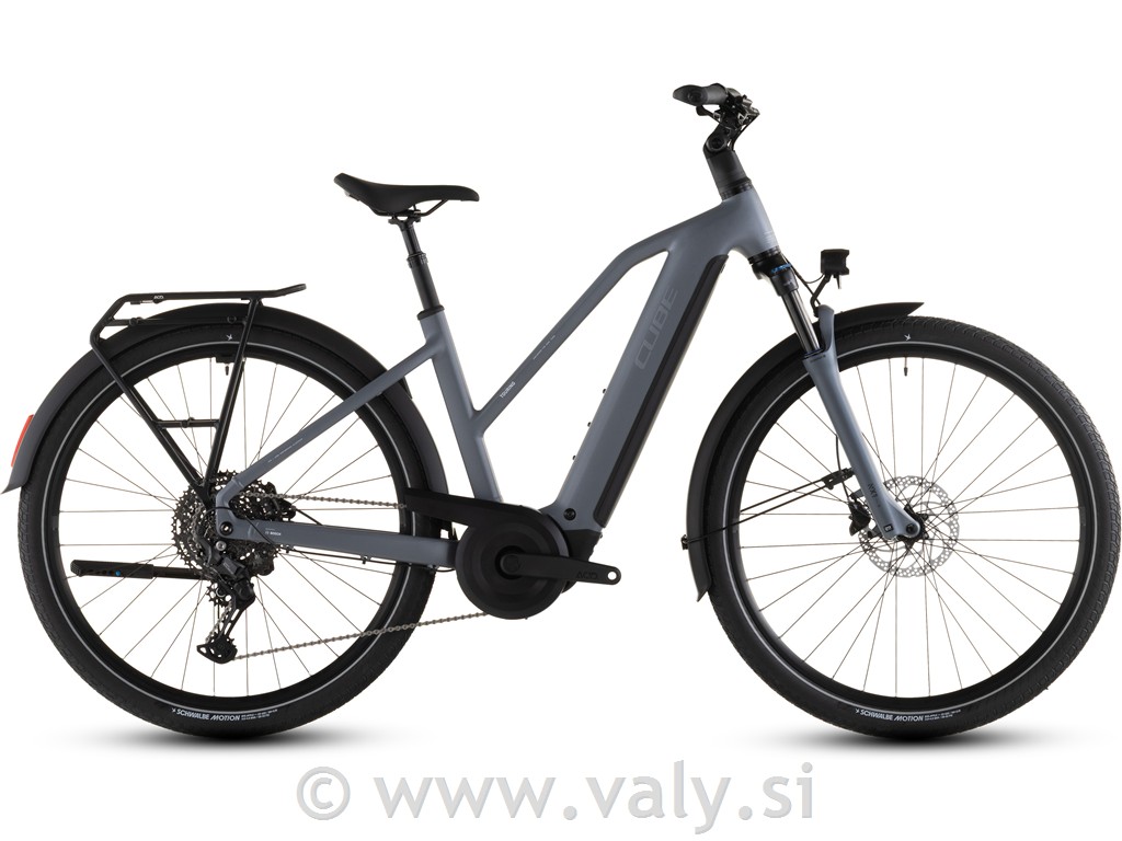 Cube žensko električno kolo Touring Hybrid PRO 800 siva