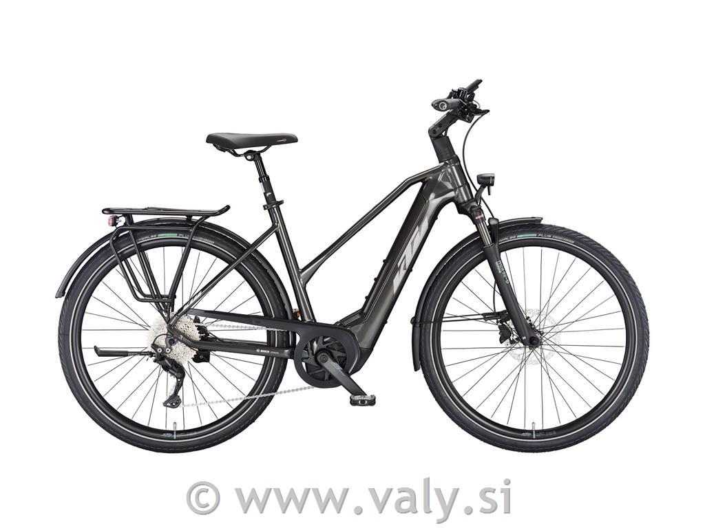 KTM žensko električno kolo Macina Style 740 temno siva