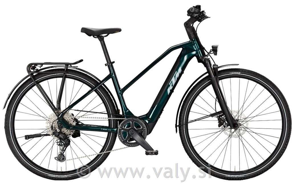 KTM žensko električno kolo Macina Sport SX 20 temno zelena