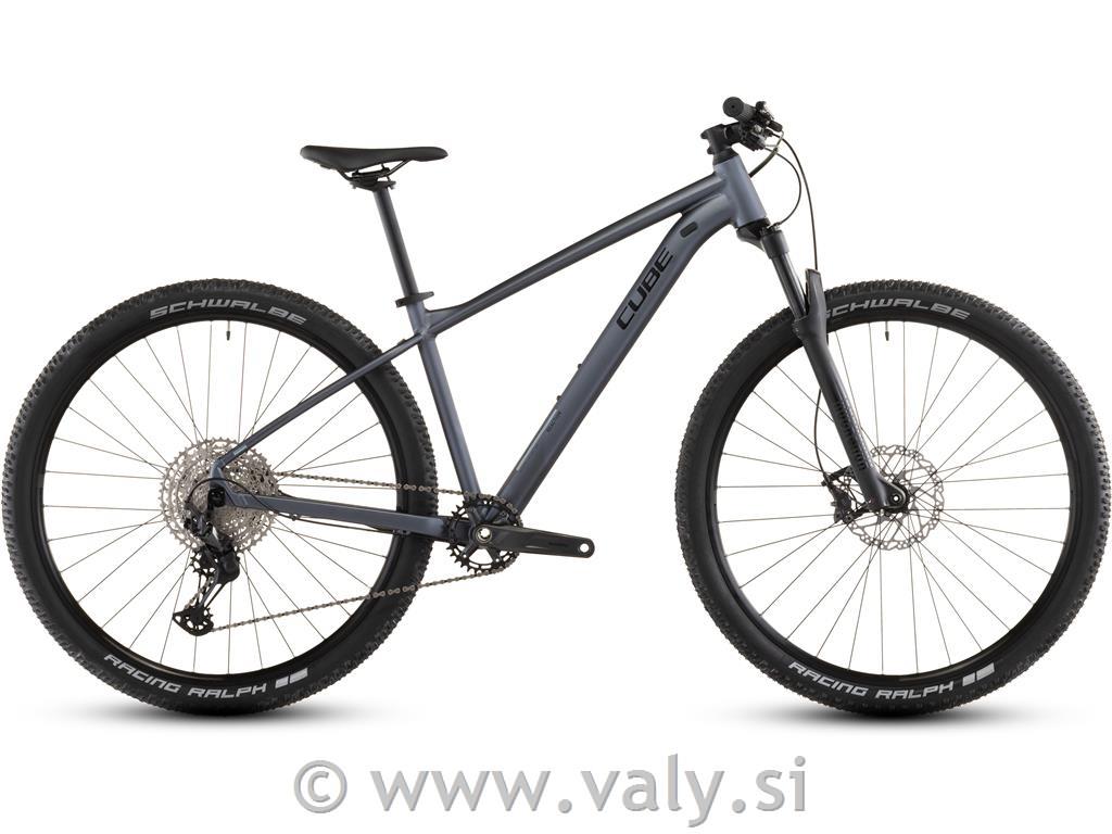 Cube gorsko kolo REACTION SLX siva (metallicgrey-n-black)