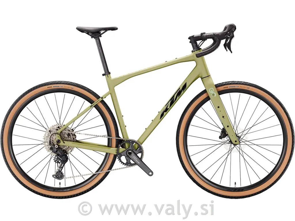 KTM gravel kolo Gravelator 25 mat zelena(mineral green matt)