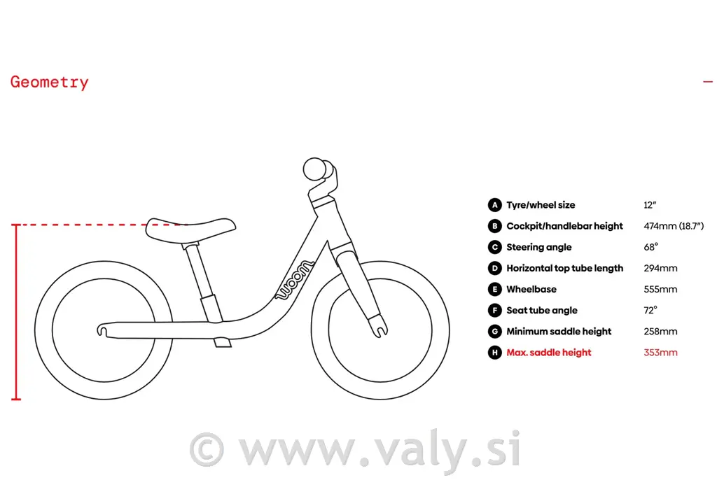 WOOM GO 1 poganjalec modra