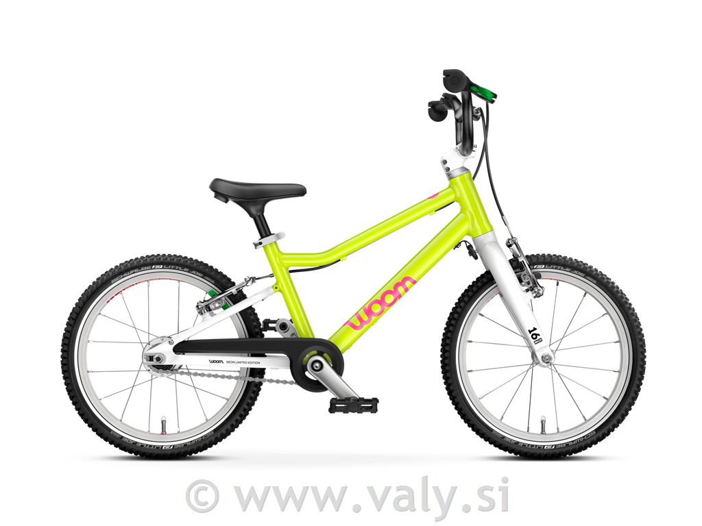 WOOM GO 3 AUTOMAGIC otroško kolo neon lime