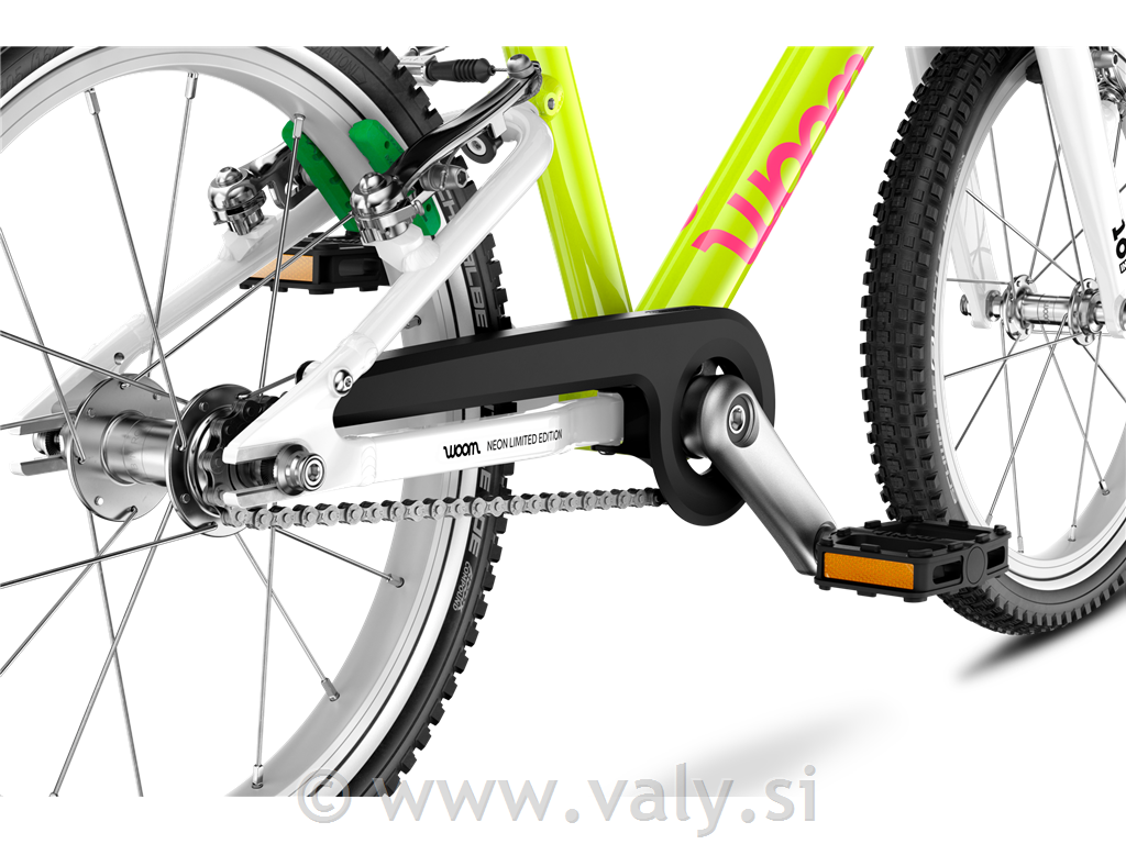 WOOM GO 3 AUTOMAGIC otroško kolo neon lime