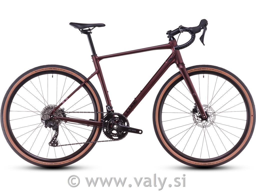 Cube gravel kolo Nuroad Race rubyred´n´gloss