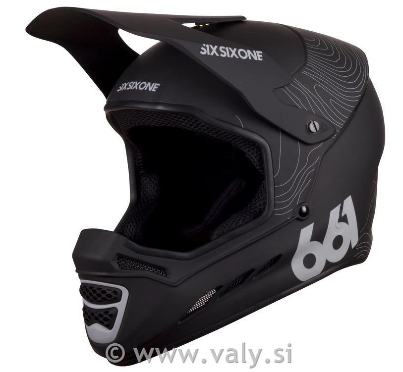 661 full face čelada Reset Contour Black črna