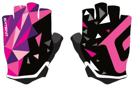 Otroške kolesarske rokavice Webbi pink - vijolična
