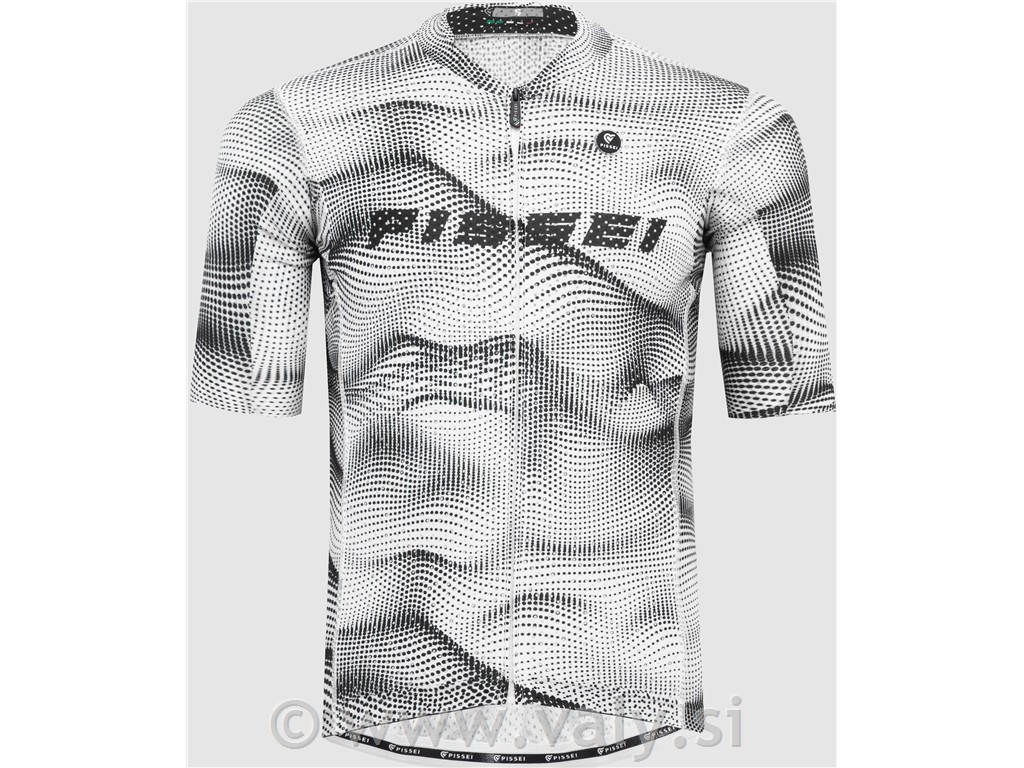 Pissei majica Sanremo kratka majica bela - črna