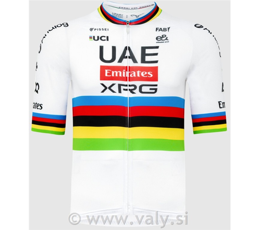 Pissei kolesarska majica UAE XRG replica svetovni prvak