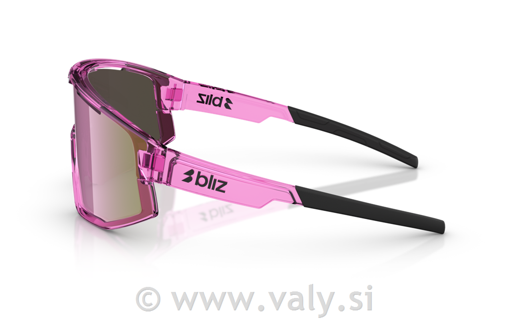 Bliz očala Fusion Small transparent roza; roza steklo