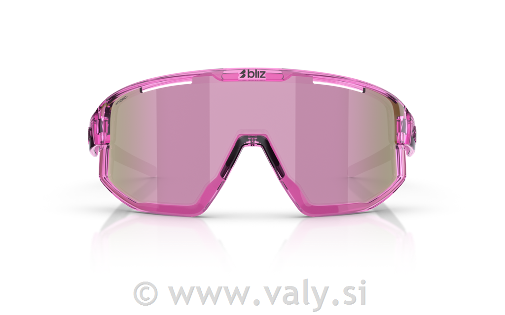 Bliz očala Fusion Small transparent roza; roza steklo