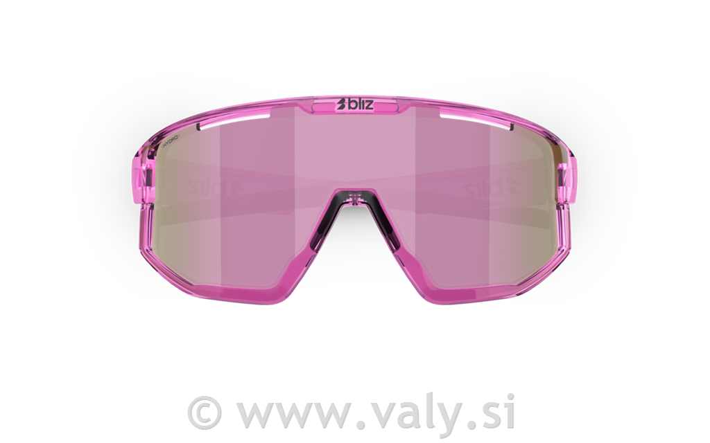 Bliz očala Fusion Small transparent roza; roza steklo