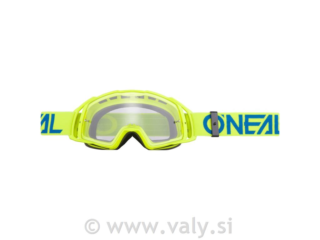 O`Neal goggle očala B-20 FLAT fluo rumena clear