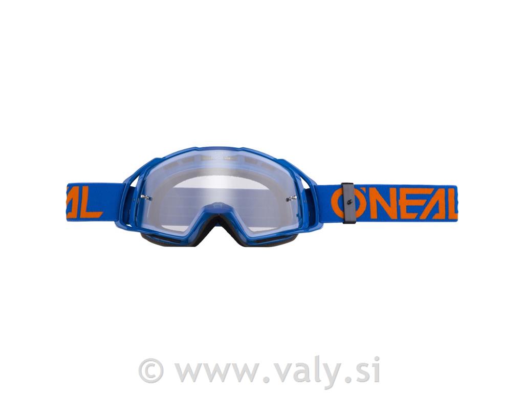 O`Neal goggle očala B-20 FLAT modra oranžna clear