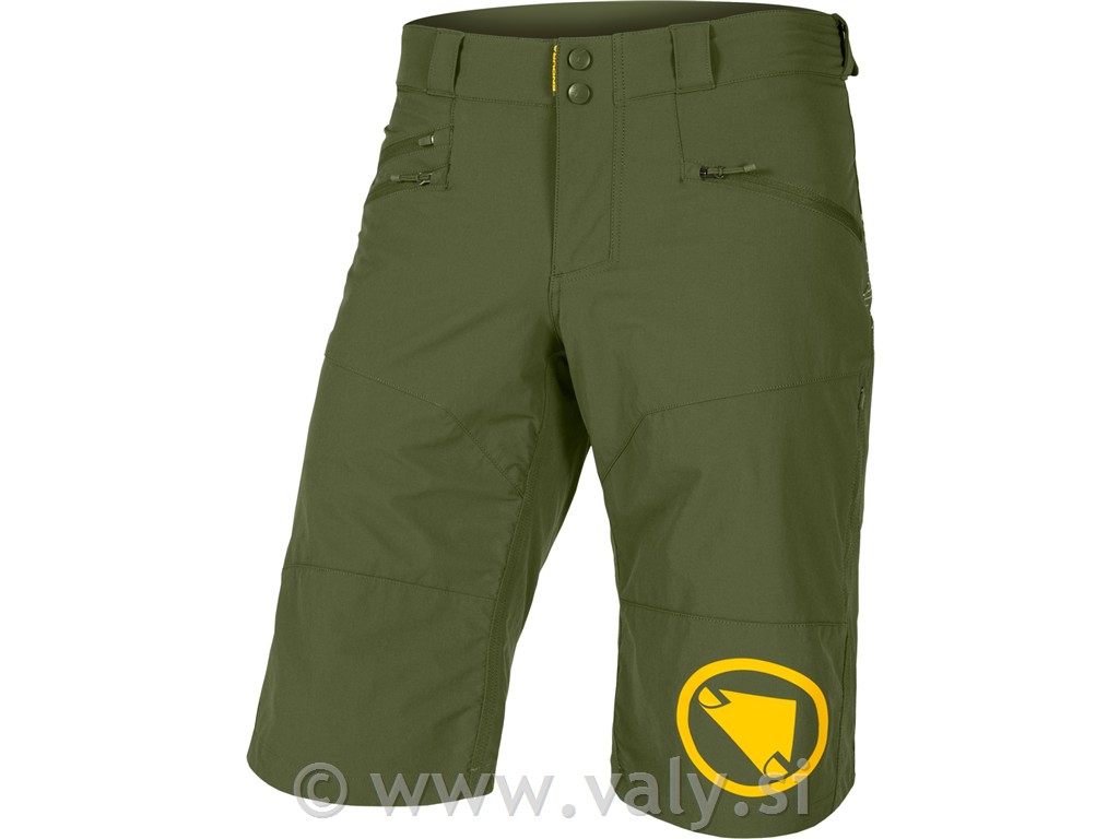 Endura hlače Singletrack Short olivno zelena