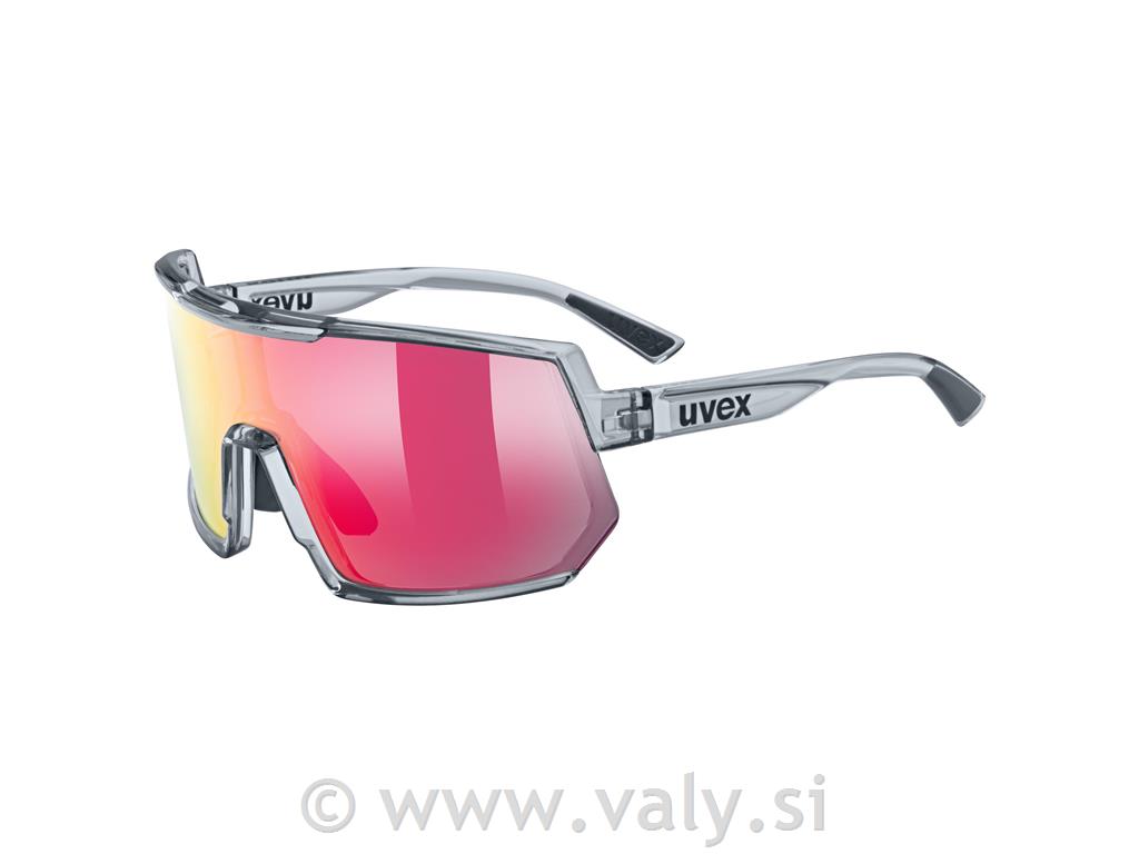 Uvex očala SPORTSTYLE 235 transparent / rdeče zrcalno steklo