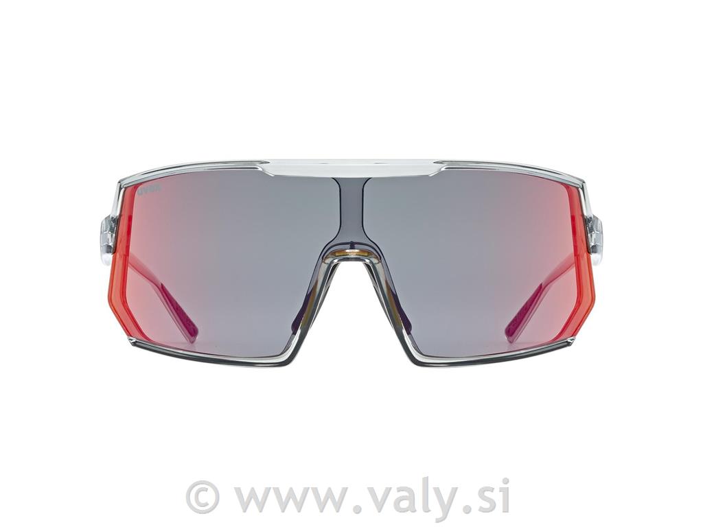 Uvex očala SPORTSTYLE 235 transparent / rdeče zrcalno steklo