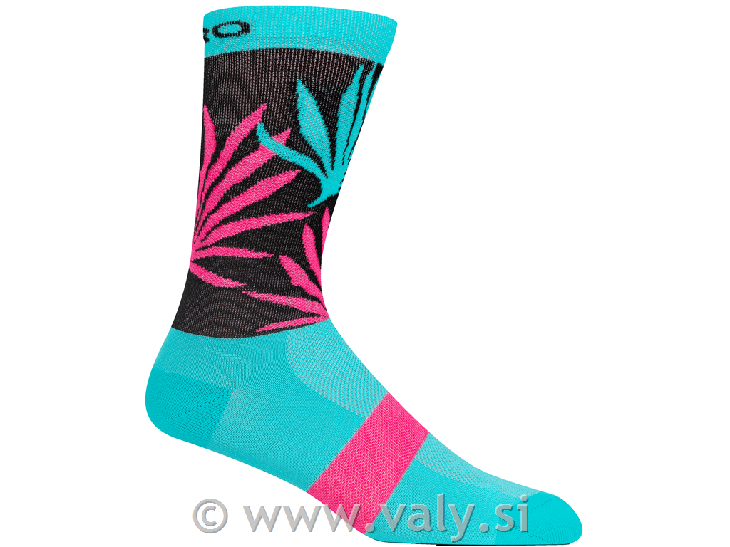 Giro nogavice Comp Racer High Rise modra - roza