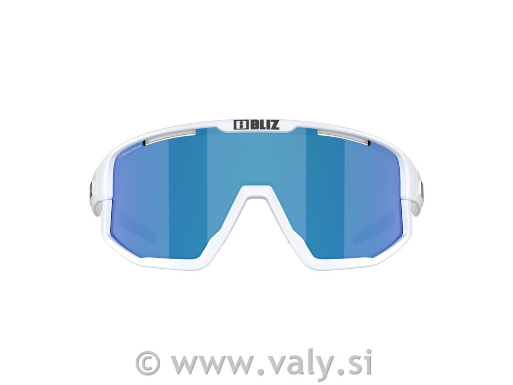 Bliz očala Fusion bela; rjavo modro Nano Photochromic steklo
