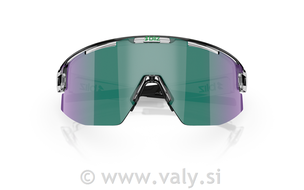 Bliz očala Matrix Small transparent; zeleno steklo
