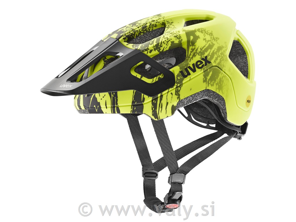 Uvex čelada React MIPS Jr limeta črna (lime-black matt)