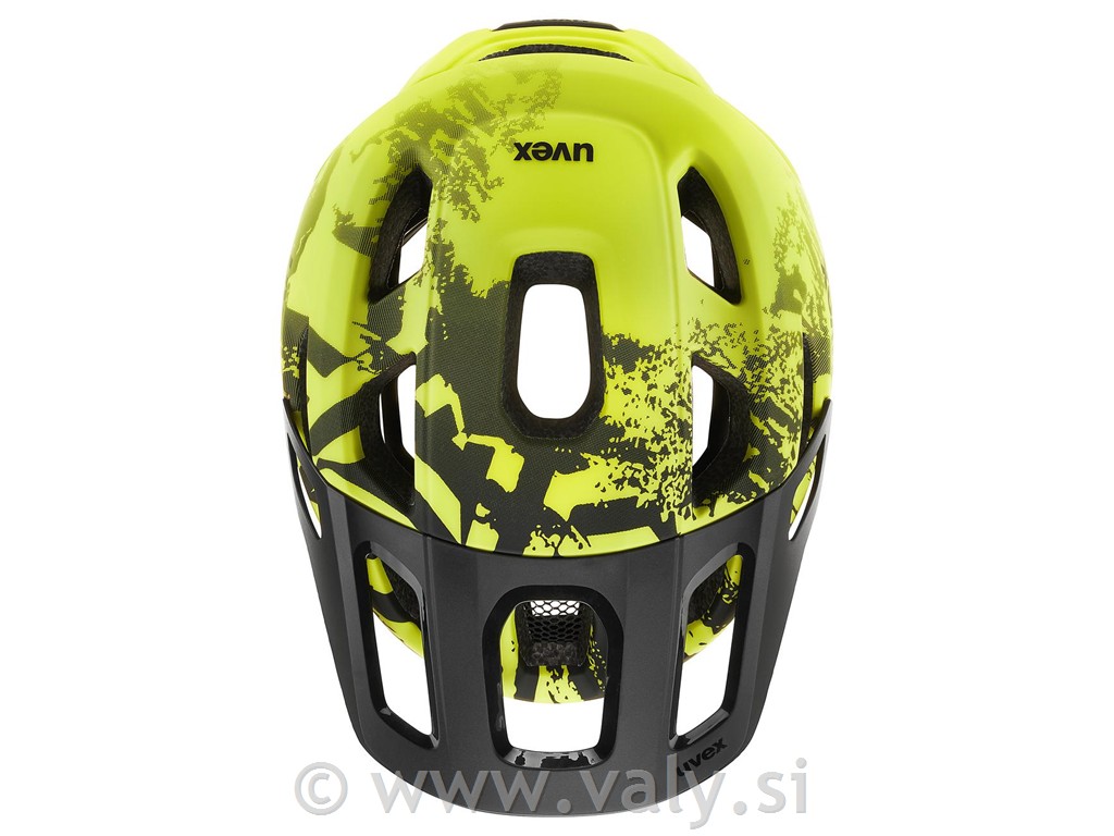 Uvex čelada React MIPS Jr limeta črna (lime-black matt)