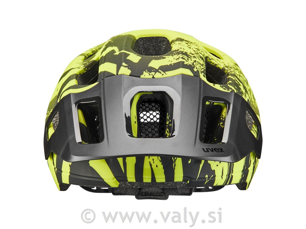 Uvex čelada React MIPS Jr limeta črna (lime-black matt)