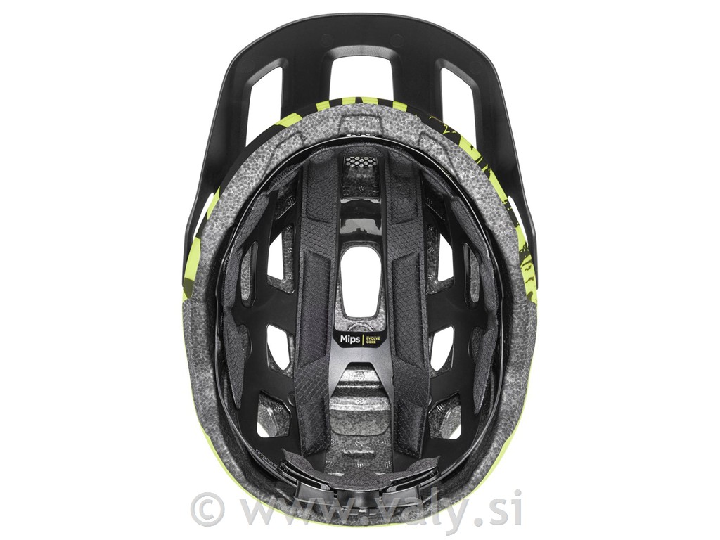 Uvex čelada React MIPS Jr limeta črna (lime-black matt)