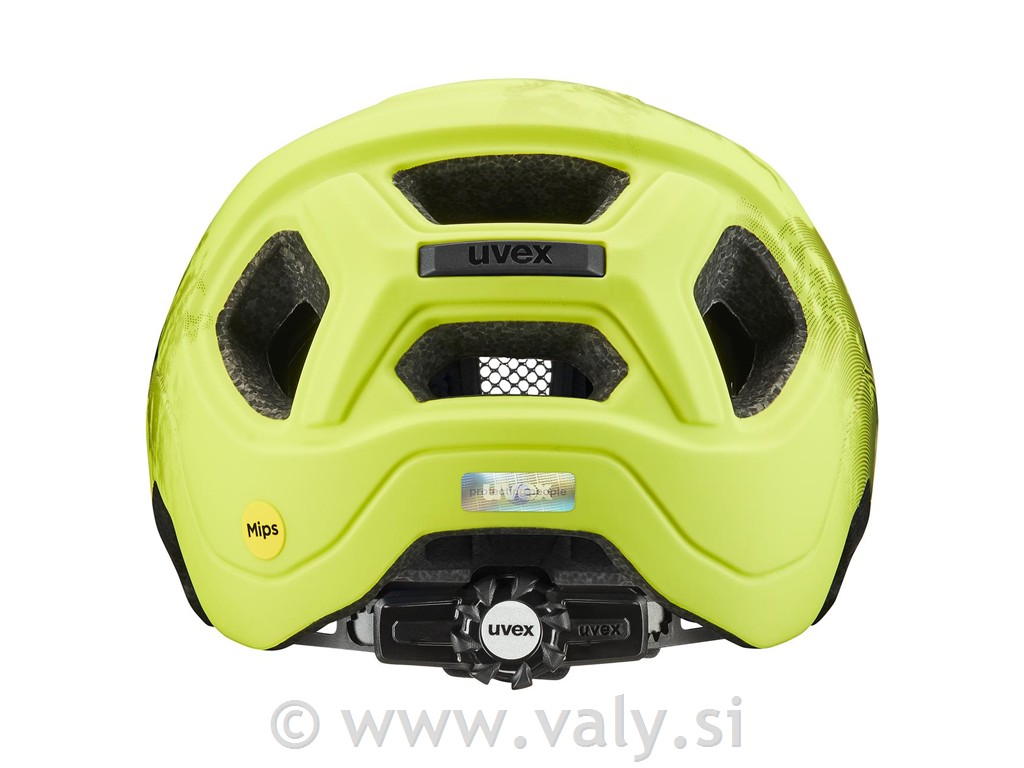 Uvex čelada React MIPS Jr limeta črna (lime-black matt)