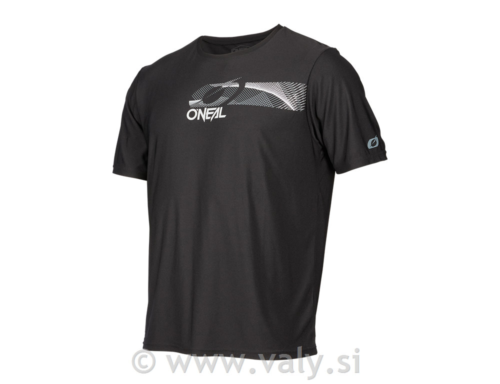 Oneal majica Slickrock V.23 kratek rokav črna siva