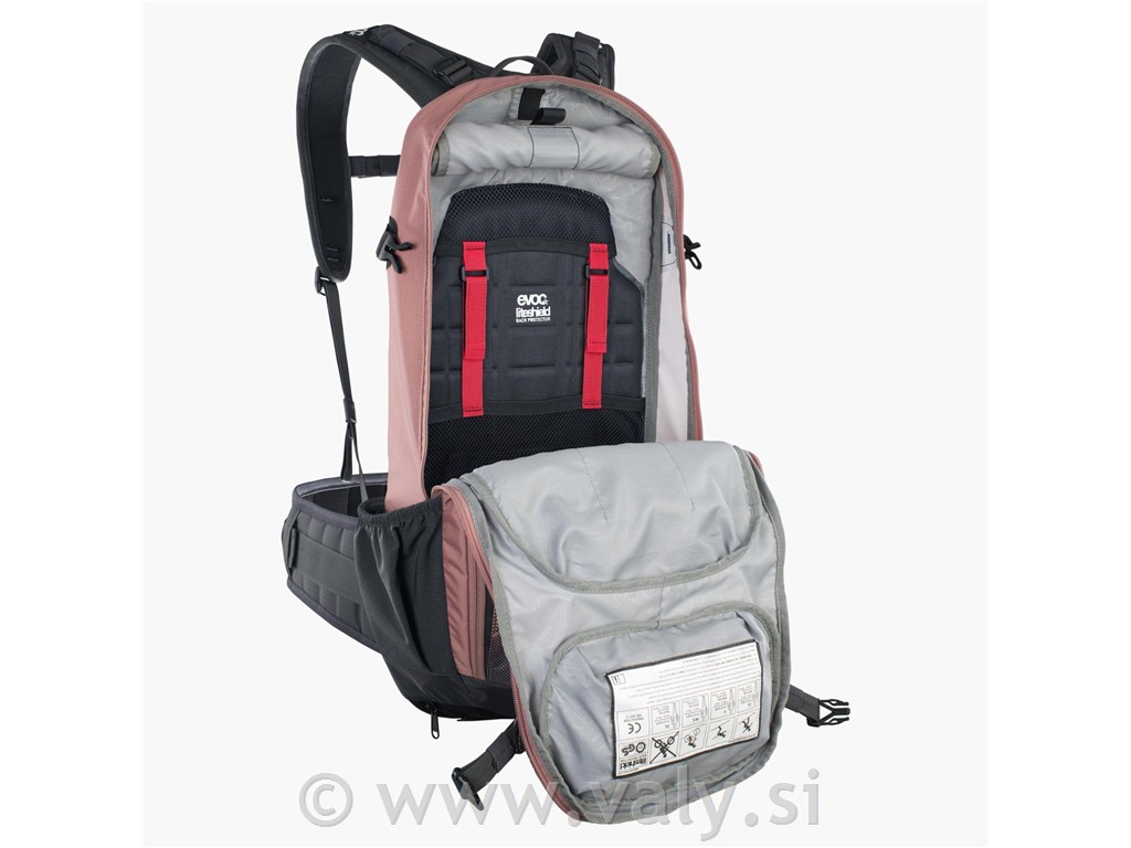 Evoc nahrbtnik z zaščito FR Enduro 16 dusty pink roza črna S