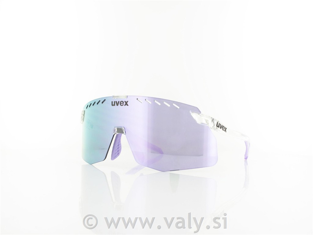 Uvex očala pace stage S transparent, zrcalno roza steklo