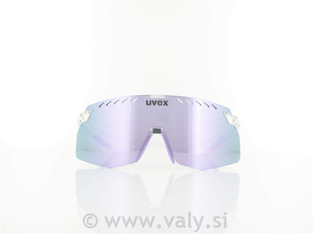 Uvex očala pace stage S transparent, zrcalno roza steklo