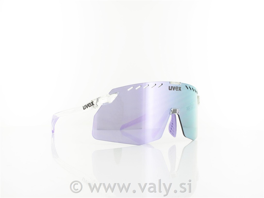 Uvex očala pace stage S transparent, zrcalno roza steklo