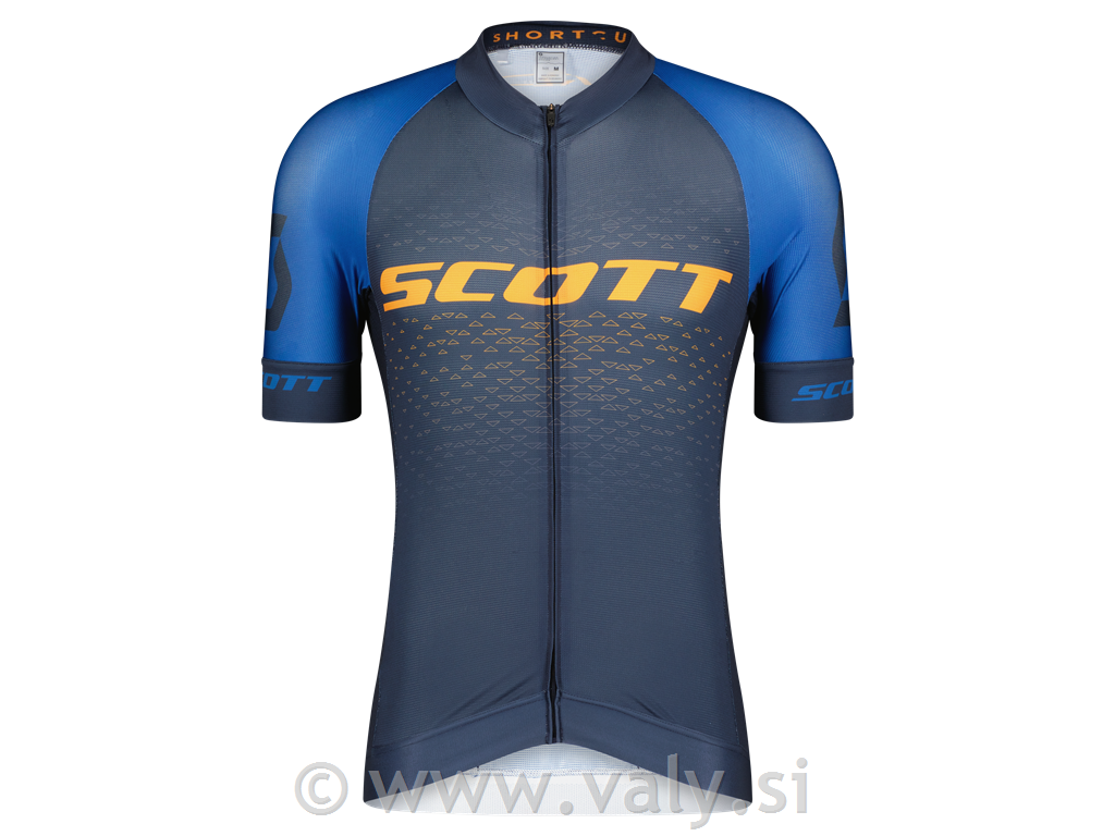Scott majica RC PRO kratek rokav temno modra bakreno oranžna