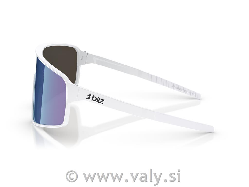 Bliz očala P001s SMALL bela; rjavo modro večbarvno steklo