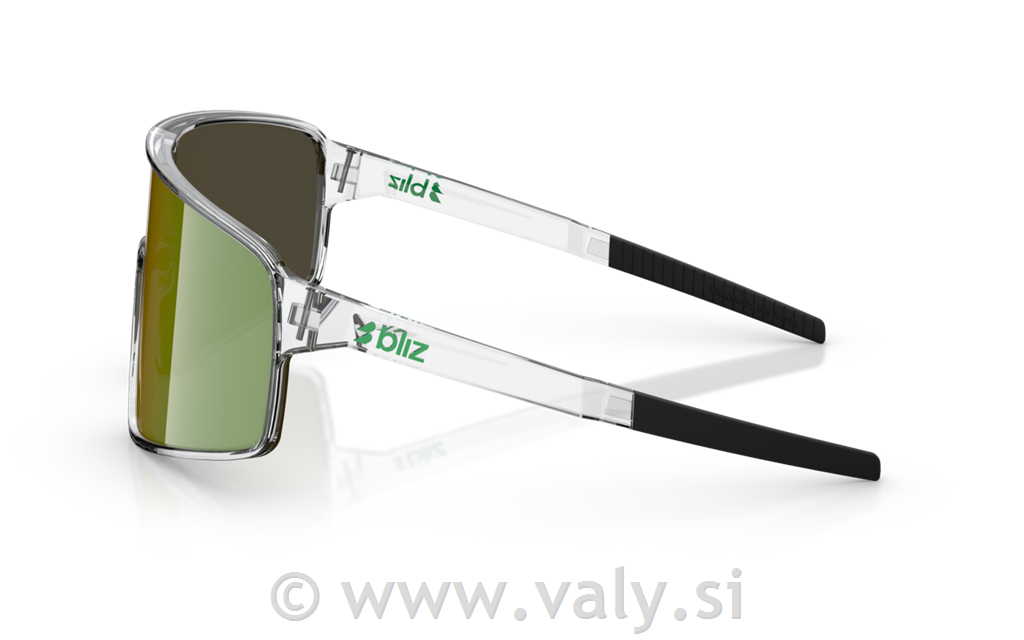 Bliz očala P001S transparent bela; rjavo zeleno steklo