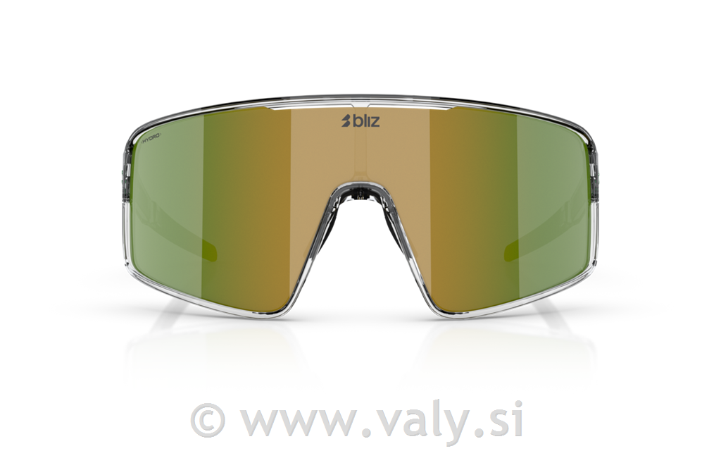 Bliz očala P001S transparent bela; rjavo zeleno steklo