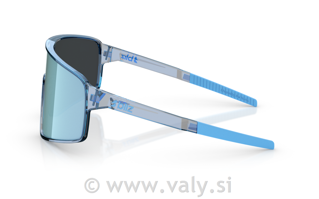 Bliz očala P001 transparent modra; ledeno modro steklo