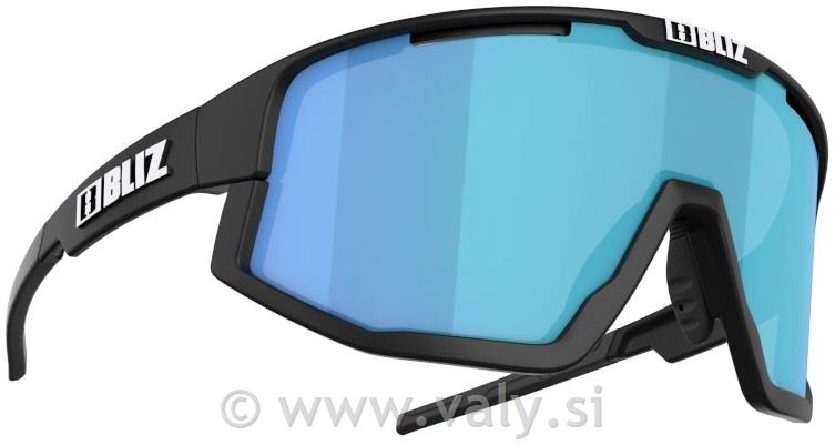 Bliz očala Fusion črna, sivo modro steklo