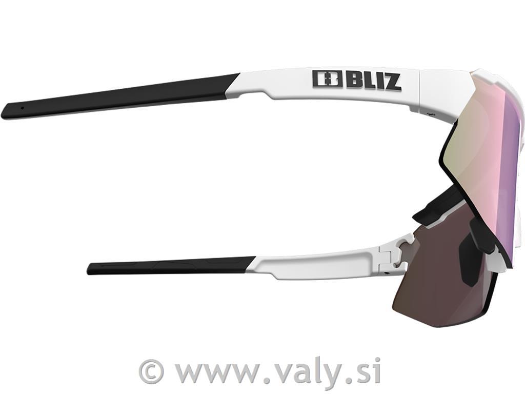Bliz očala Breeze Small bela; rjavo roza večbarvno steklo