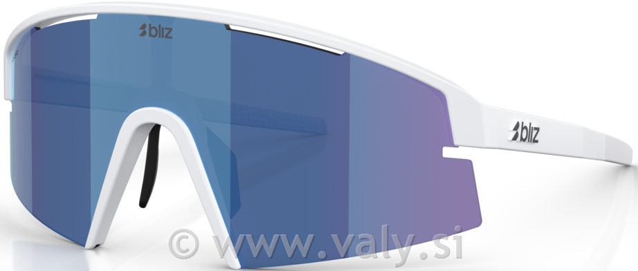 Bliz očala P006 bela; modra barva stekel