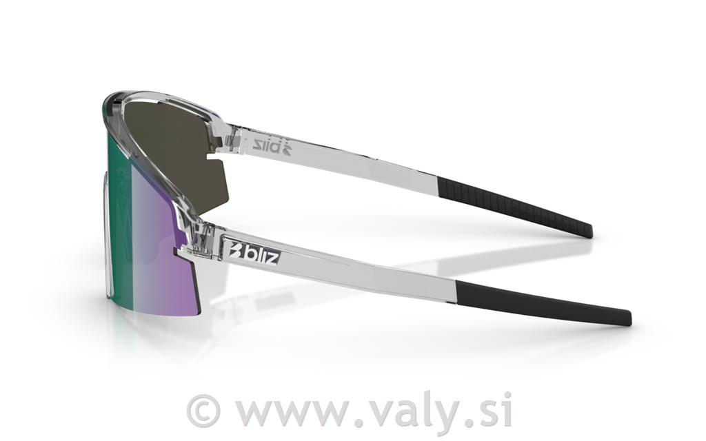 Bliz očala P006 SMALL transparent črna; zelena barva stekel