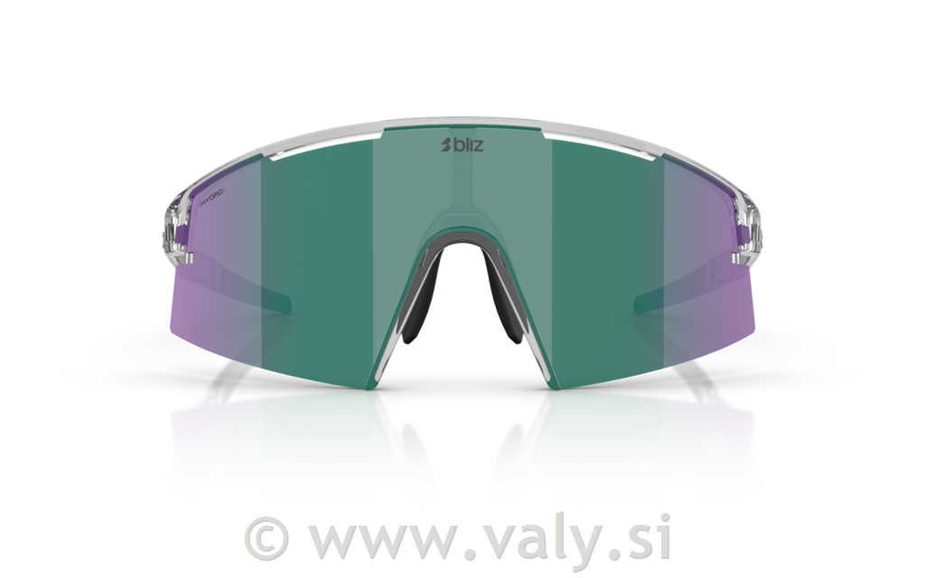 Bliz očala P006 SMALL transparent črna; zelena barva stekel