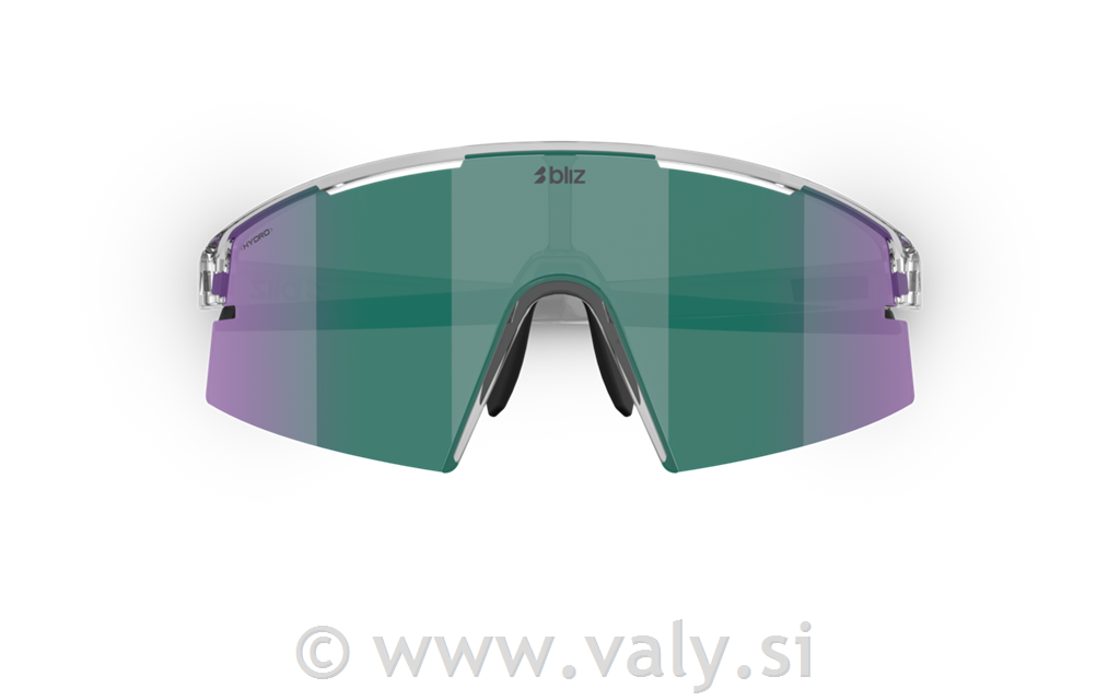 Bliz očala P006 SMALL transparent črna; zelena barva stekel